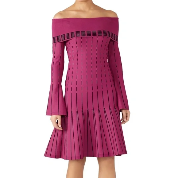 landon mini dress burgundy floral EVEREVE Women's Landon Smocked Top, Size Small, Red main image 0